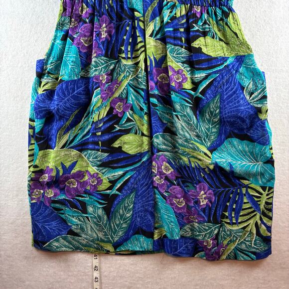 Vintage RJ Stevens Tropical Dress Women's 10 Paradise Beachy Resort Vacation - Picture 2 of 16